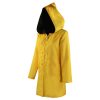 Halloween Cosplay Costume Anime Little Nightmare Cosplay Kid Six Cosplay Performance Costume Yellow Hooded Jacket Raincoat 3 - Little Nightmares Shop