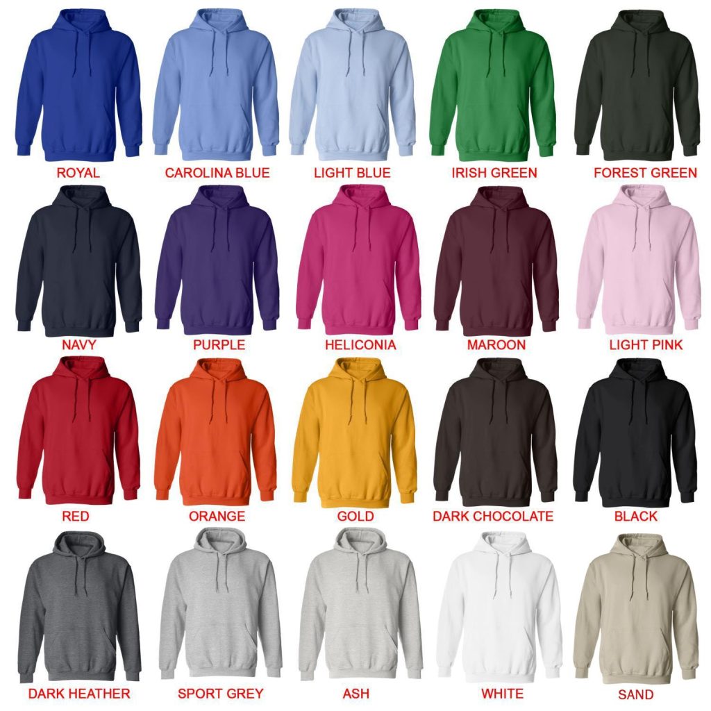 hoodie color chart - Little Nightmares Shop