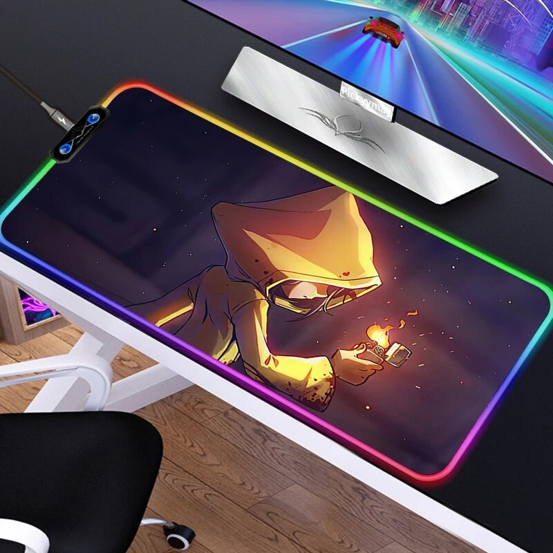 Little Nightmares Six Large RGB Gaming Mouse Pad